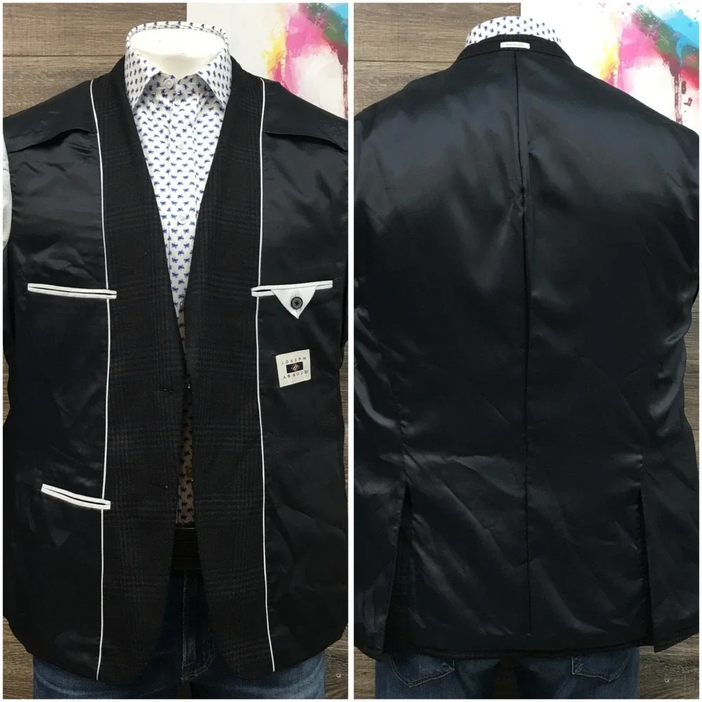JOSEPH ABBOUD Mens‎ Wool Blazer Sport Coat Casual Jacket Size 44R Classic Suit